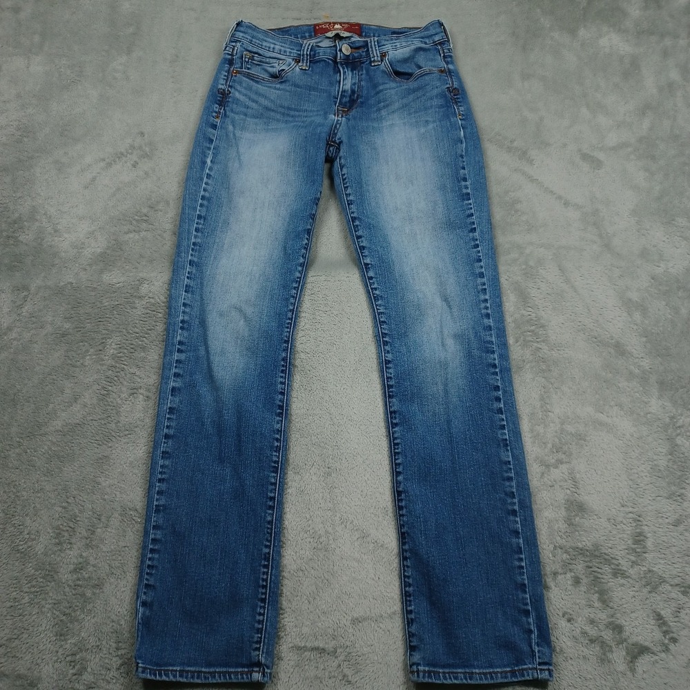Lucky‎ Brand Jeans Womens 2 Blue Denim Sofia Straight Preppy Modern